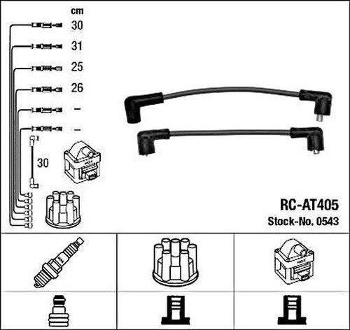 Ngk ignition lead set - ignition,