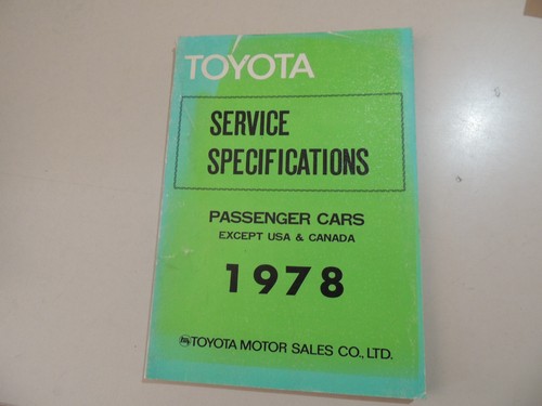 1978 data book - book, celica