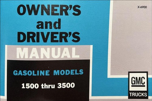 1969 gmc truck owners - 1969, manual