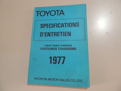 Manuel données toyota - données,