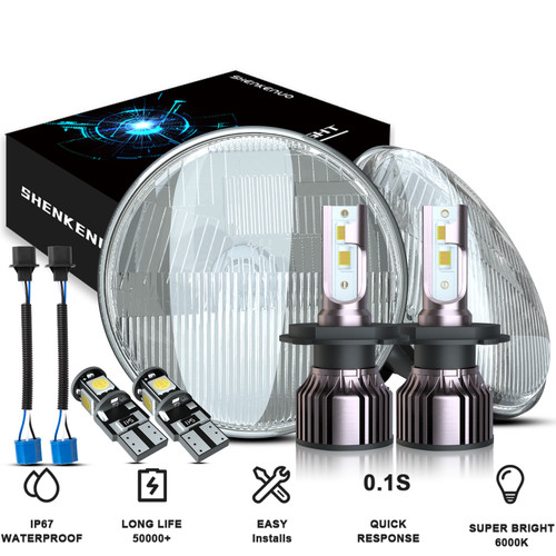 Pair 7inch round led - 7inch,